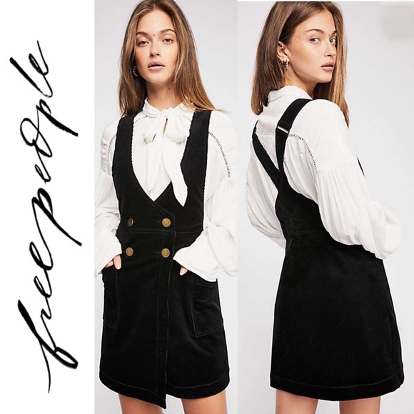 Free People Dresses & Skirts - 🆕 Free People Black Corduroy Jumper